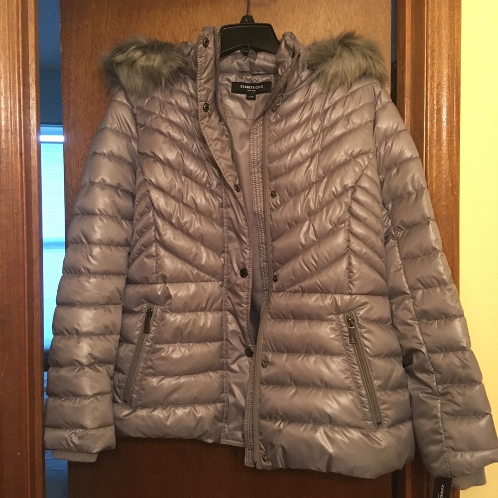 Kenneth Cole New York® Faux Fur Short Puffer